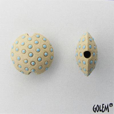 blue polka lentil, size S