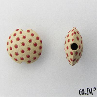 red polka lentil, size S