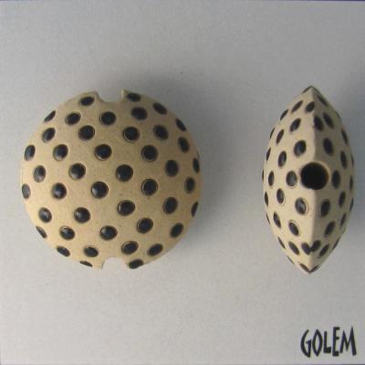 black polka dot lentil, size M