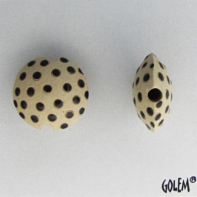 black polka lentil, size S