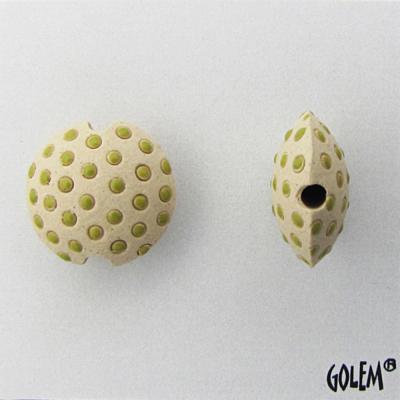 light green polka dot lentil, size S
