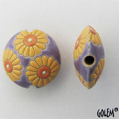 daisies on purple lentil, size M