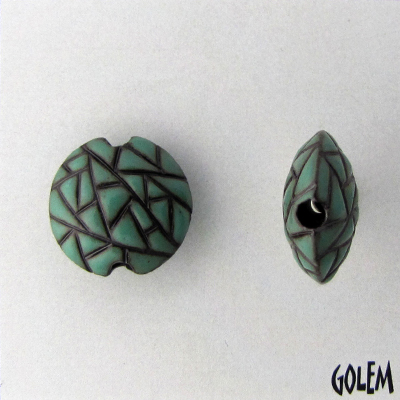 Barcelona mosaic lentil, jade on dark