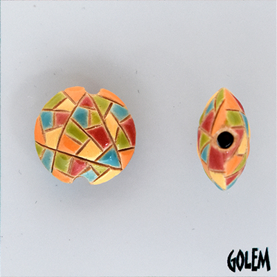 Barcelona Mosaic, lentil bead size S
