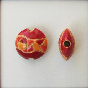 Barcelona mosaic - red/orange