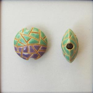 Barcelona Mosaic, lentil bead size S