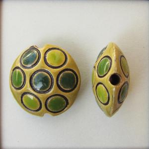 Circles on Green lentil, size M