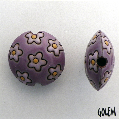 Light pink flowers on purple backgrond