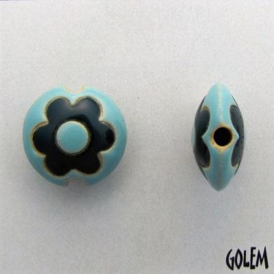 Light & Dark Blue flower lentil, size S