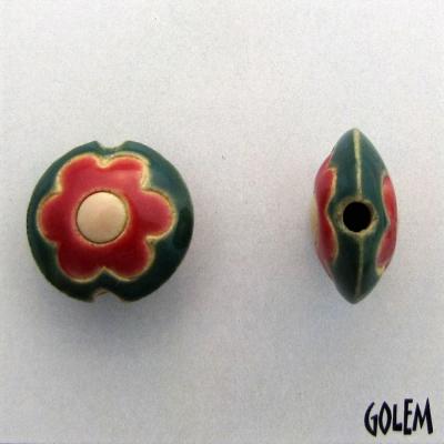 Red & Green flower lentil, size S
