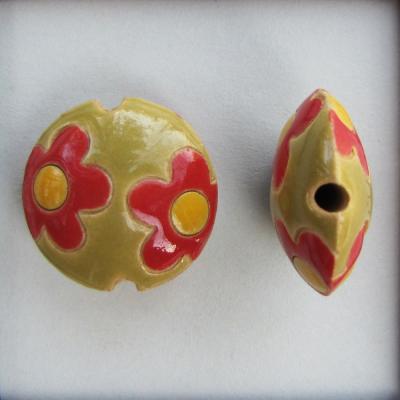 red flowers lentil, size M 