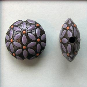 purple leaves on dark lentil, size M 
