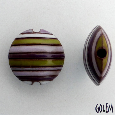 Funky Stripes - purple, white & green