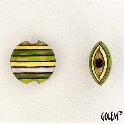 Funky Stripes - yellow, green, white, Size S