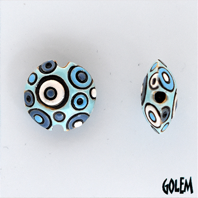 Cool Bubbles, lentil bead size S