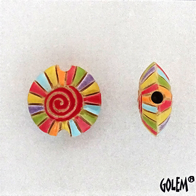 Rainbow Spiral - Red, Size S