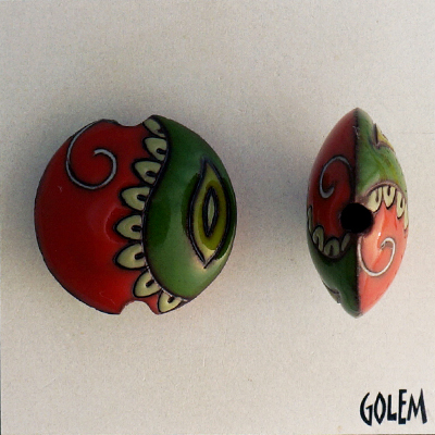 Paisley - red & green
