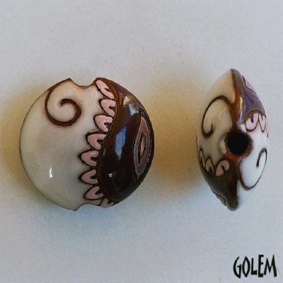 Paisley - white & purple