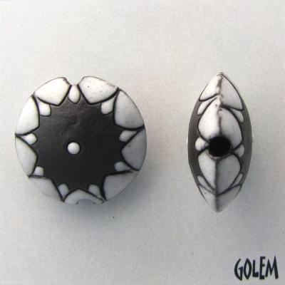 Sun design - dark lentil - white