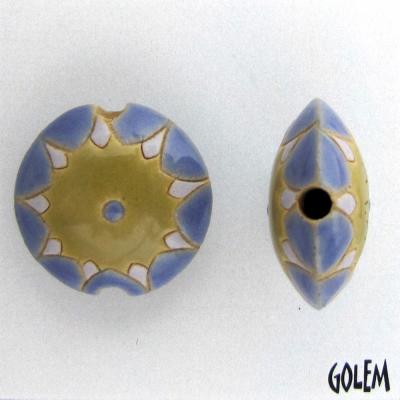 Sun design - Blue & Olive