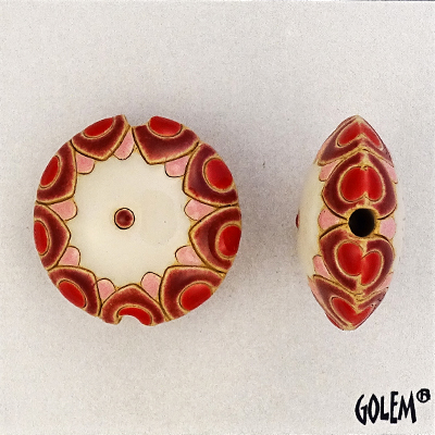 Sun design - White, Pink and Red