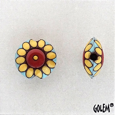 Small Sunflower, terracotta lentil Size S