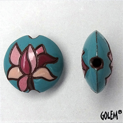 Blooming magnolia - lentil bead, size M