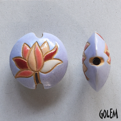 Blooming magnolia - lentil bead, size M