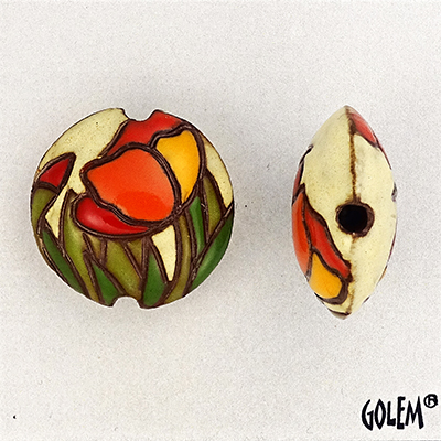 Poppy field, lentil size M