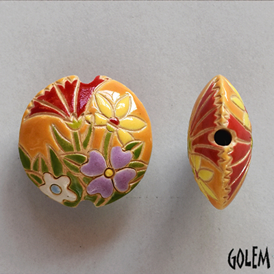 Spring Flowers, lentil bead size M