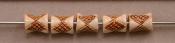 Spool shape,tan&white,-4