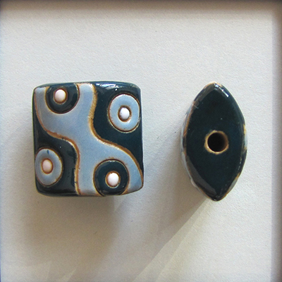 waves in Light & Dark blue