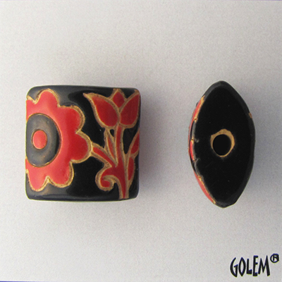 "Old lace" - Black & red