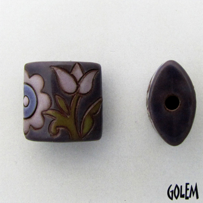Old lace - Orkid & Purple on terracotta