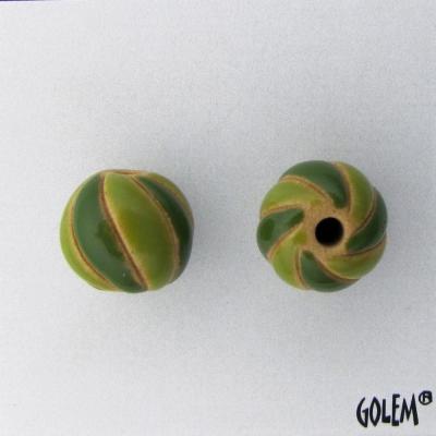 dark & light green spiral 