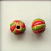 green & Red spiral stripes - 4