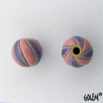 pink & purple spiral