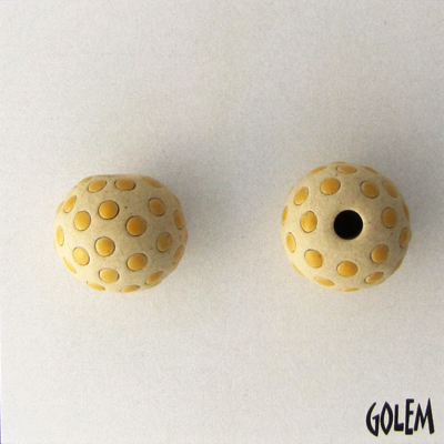 yellow dots on offwhite