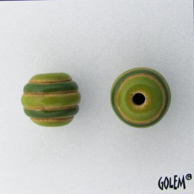 light & dark green stripes