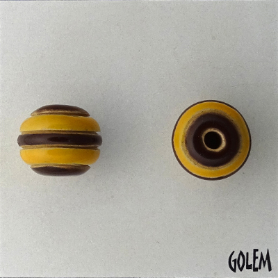yellow & brown stripes