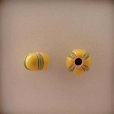 lime stripes on yellow
