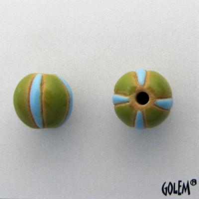 Lime/turquoise stripes