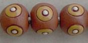 Terracotta W/ Tan & White Bullseye