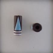 Tube W/ Blue & Brown Triangles - 4