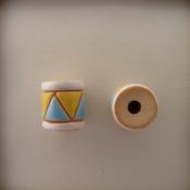 Barrel W/ Blue & Yellow Triangles - 4