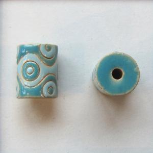 Waves & circles in blue