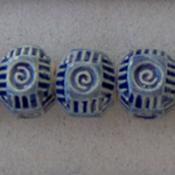 Swirls & Notches, Blue
