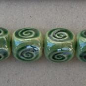 3 Swirls, Bottle Green