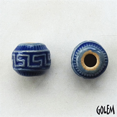 Greek Key, Blue