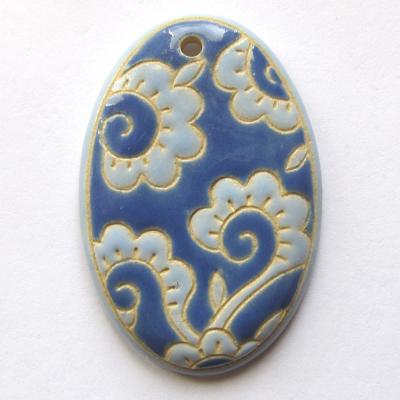 Light & Dark Blue, oval